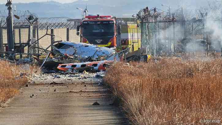 Plane burst into flames after skidding off runway at an airport in South Korea, killing at least 120