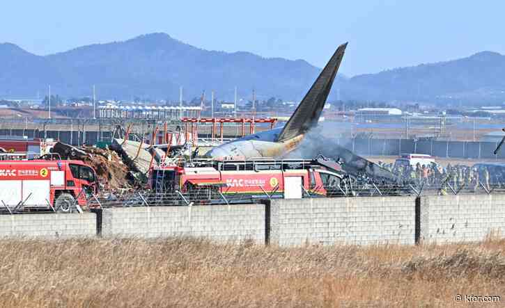 Plane burst into flames after skidding off runway at an airport in South Korea, killing at least 124