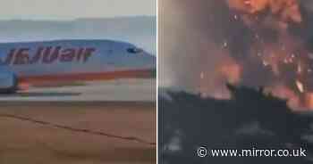 Horror moment Jeju Air plane skids off runway and bursts into flames killing 167 people