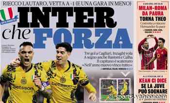 Today’s Papers – Scary Inter, Vlahovic vs. Kean, Milan and Roma must win