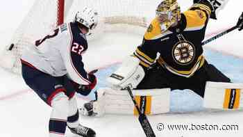 Jeremy Swayman stops 18 shots, David Pastrnak scores on breakaway as Bruins beat Columbus, 4-0