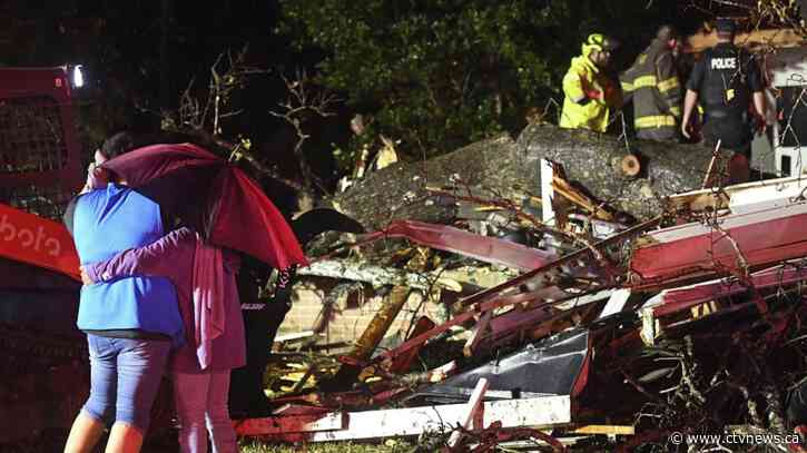 Tornadoes in Texas and Mississippi kill 2 and injure 6 as severe weather system moves east