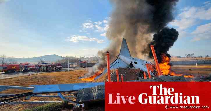 South Korea plane crash: air traffic controllers warned of bird strike minutes before accident, as officials confirm 179 dead