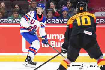 Top draft prospect James Hagens shining at world juniors with U.S.