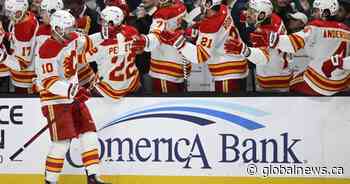 Huberdeau scores twice as Calgary Flames beat San Jose Sharks 3-1