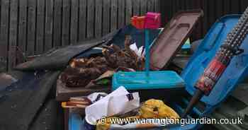 Selfish fly-tippers pull up in van and dump waste beside houses before leaving