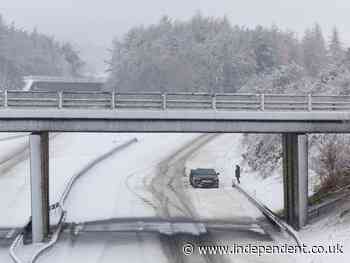 Snow, rain and wind weather warnings set to cause disruption across UK over New Year’s Eve