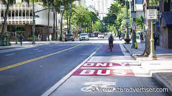 Waikiki  transit-priority lane finishes first phase, city says