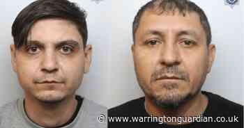 Thugs who travelled to Warrington to commit thefts and tried to flee country jailed