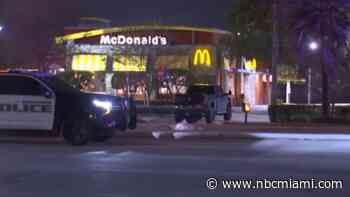 Police investigating motorcycle crash outside McDonald's in Hollywood