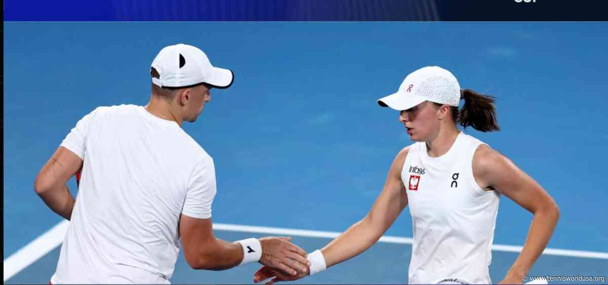 United Cup: Iga Swiatek survives thriller with Jan Zielinski in mixed doubles decider