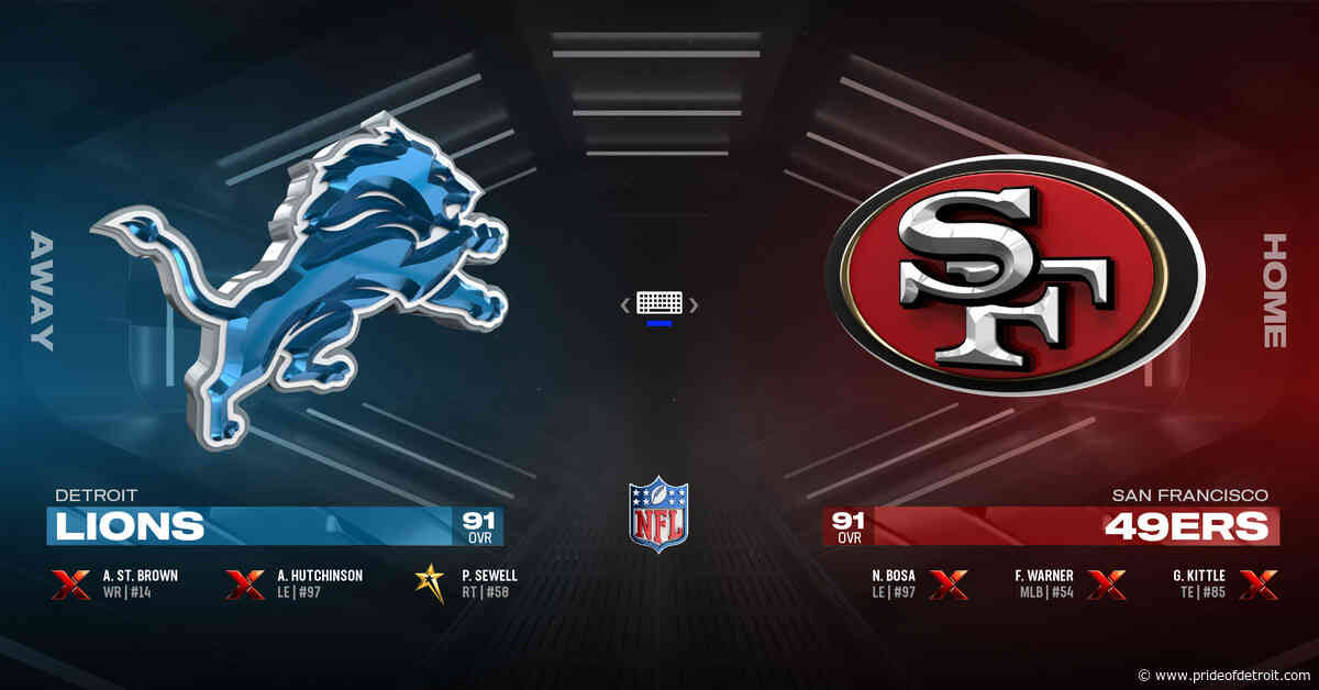 WATCH LIVE: Lions vs. 49ers preview, Madden 25 simulation