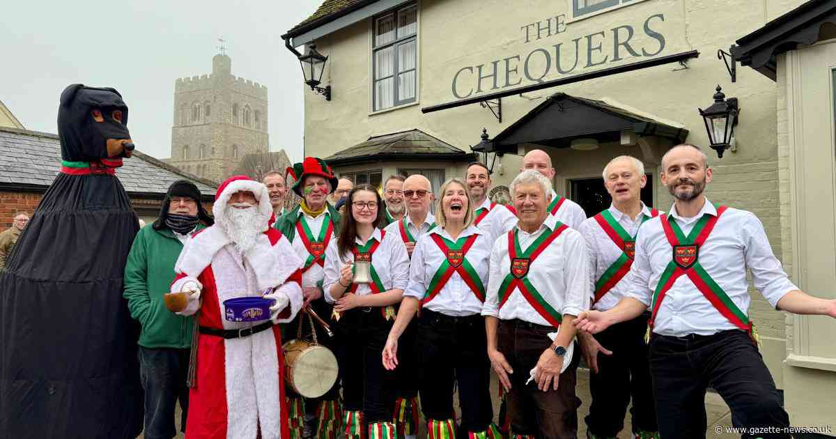 Colchester Morris Dancers raise hundreds in festive fundraiser for kids charity