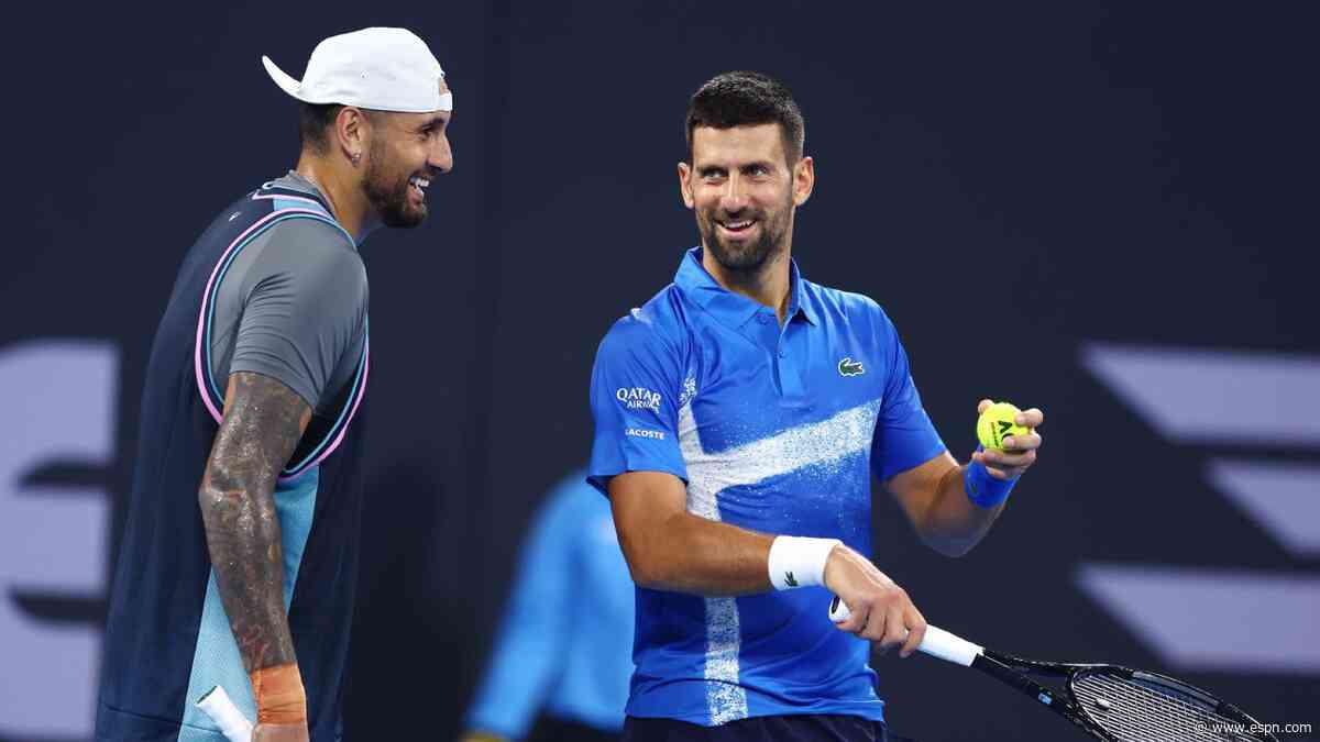 Djokovic, Kyrgios win in Brisbane doubles debut