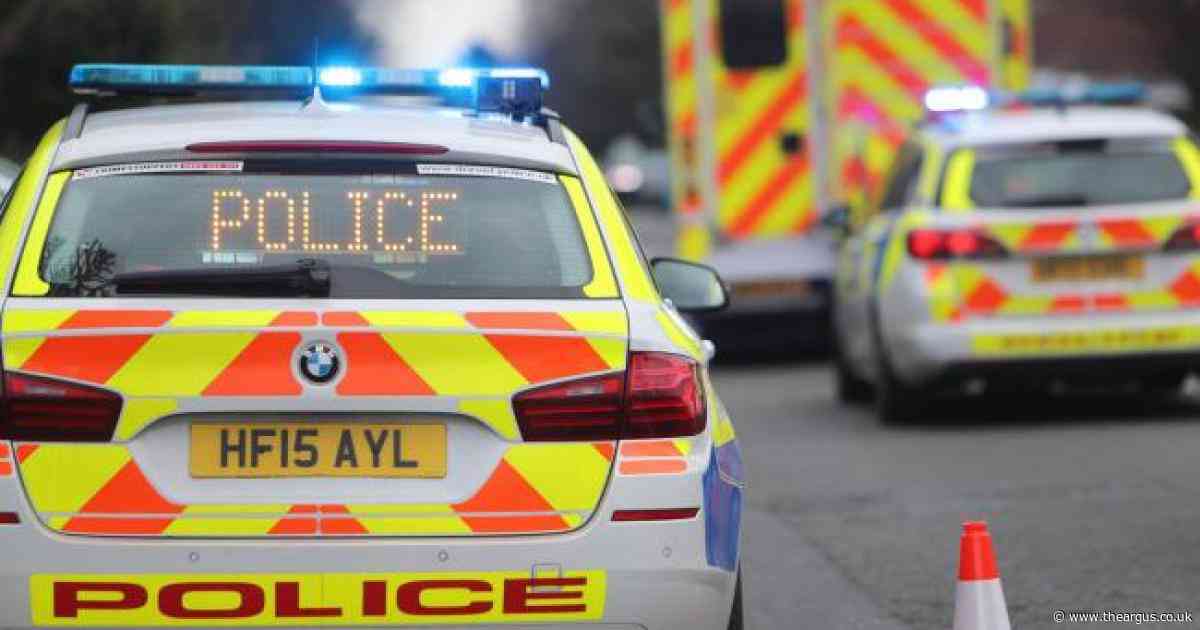 Police warn drivers to stay in cars after crash that shut A27