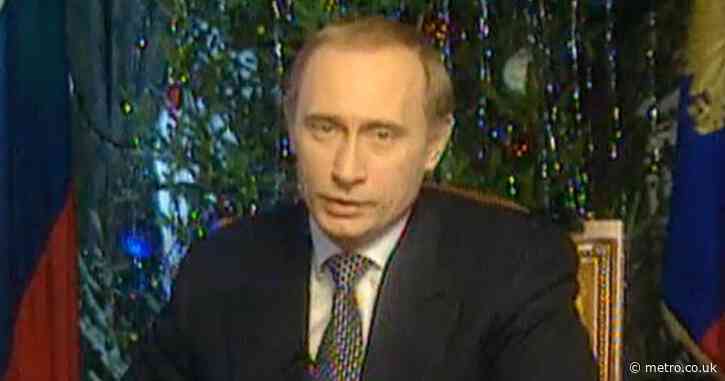 Rare footage of Putin addressing Russia after first election 25 years ago