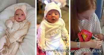 Meet the five babies born on Christmas Day at Warrington Hospital