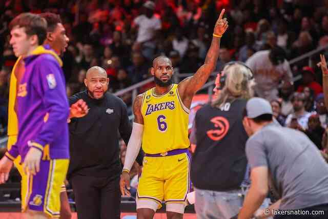 This Day In Lakers History: LeBron James Drops 47 On Hawks To Celebrate 38th Birthday