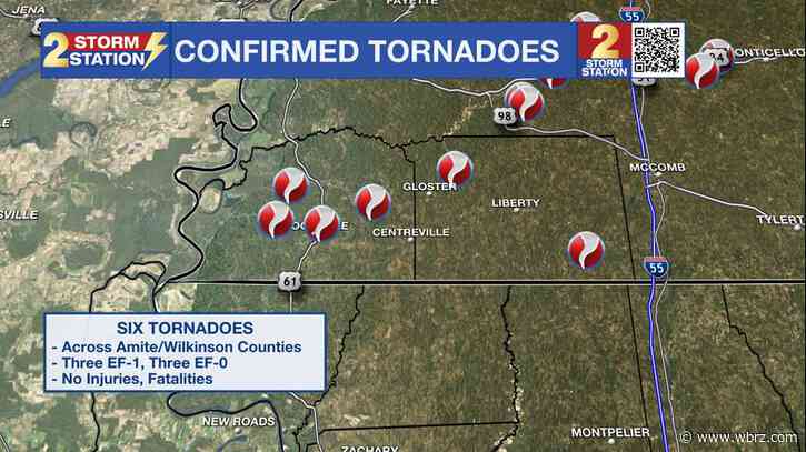 NEW: 6 tornadoes confirmed in local area after severe weather on Saturday