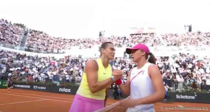 Sabalenka: the new friendship with Swiatek like that of Federer and Nadal