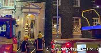 Cambridgeshire hotel evacuated as fire sees road closed