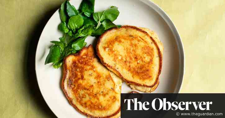 Nigel Slater’s recipe for ricotta and spring onion pancakes