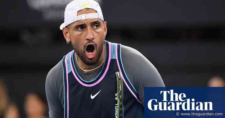 Kyrgios falls short in singles comeback against big-serving Mpetshi Perricard