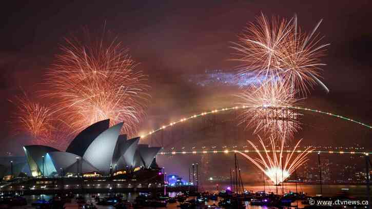 The world begins welcoming 2025 with light shows, embraces and ice plunges