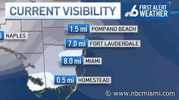 Dense fog advisory issued for South Florida on NYE morning ends