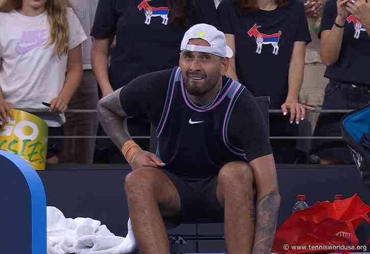 WATCH - Nick Kyrgios' wrist continues to worry