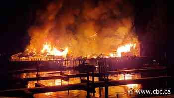 Fire destroys parts of historic boardwalk in Vancouver Island's Telegraph Cove, fire department says