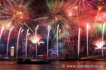 New Year 2025 LIVE: India celebrates New Year with spectacular fireworks as bad weather hits UK celebrations