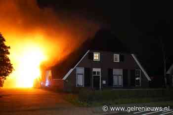 Grote brand in woonboerderij in Nijmegen