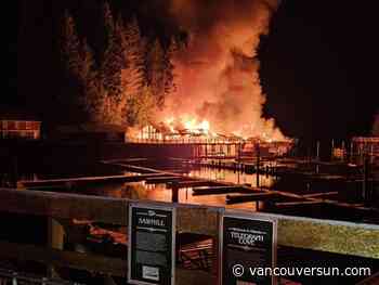 ’Devastating loss’: Fire engulfs popular Telegraph Cove boardwalk on Vancouver Island