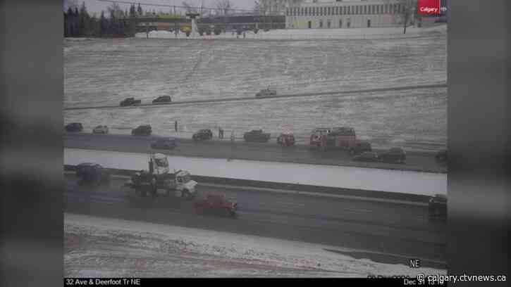 Multi-vehicle collision slows down traffic in northeast Calgary