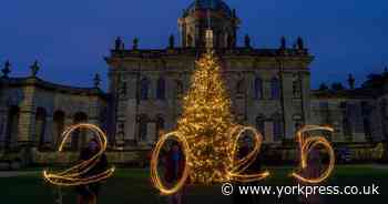 Stunning photos show staff seeing in new year at North Yorkshire stately home