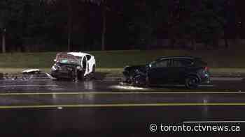 Two people seriously injured in Markham crash: police