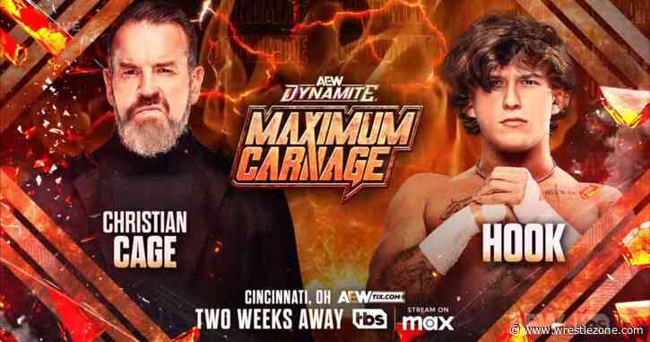 HOOK vs. Christian Cage Announced For AEW Dynamite: Maximum Carnage