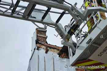 Brandweer Westhoek rukte 12 keer uit op Nieuwjaar voor stormschade