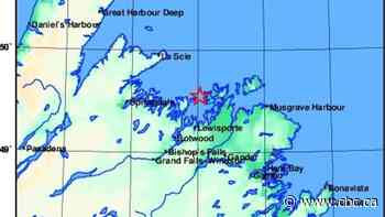 Earthquake of 2.8 magnitude off Newfoundland coast starts the new year