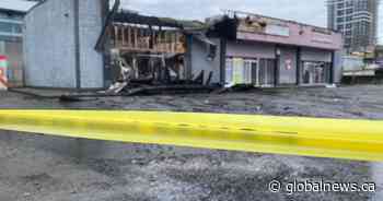 Surrey businesses destroyed in overnight fire at strip mall