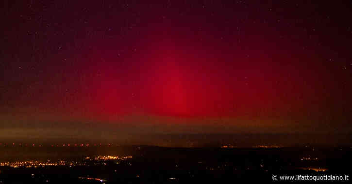 La magia dell’aurora boreale arriva anche nella Francia meridionale: il fenomeno reso possibile dall’intensa attività solare