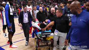 Pistons' Jaden Ivey suffers broken fibula, out for remainder of season.