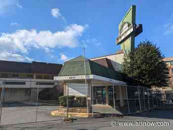 Some signs of progress at former Days Inn slated for redevelopment on Arlington Blvd