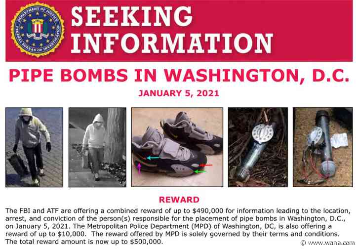 FBI releases new video of a suspect planting a pipe bomb near DNC offices on eve of the Capitol riot