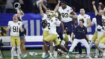 Notre Dame secures emotional Sugar Bowl win over Georgia on stirring night in New Orleans after terror attack