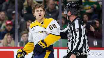 Predators rookie Zachary L'Heureux suspended 3 games for slew-footing Wild captain Spurgeon