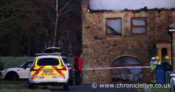 Darras Hall building fire as smoke could be seen for miles from Northumberland blaze