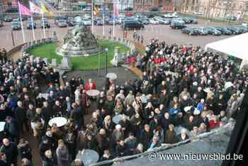 Nieuwjaarsborrel op het marktplein