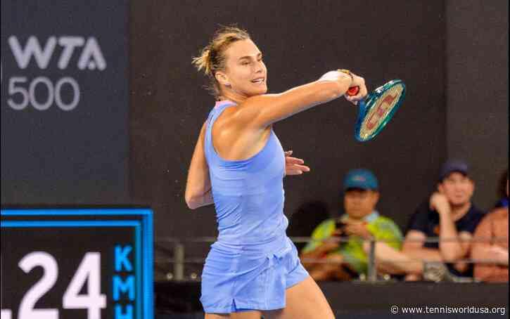 Brisbane: Aryna Sabalenka gets revenge versus Marie Bouzkova to reach semifinal